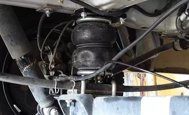 valve pneumatique installé sur camping car